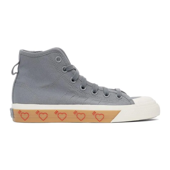 adidas x Human Made Grey Nizza Hi Sneakers