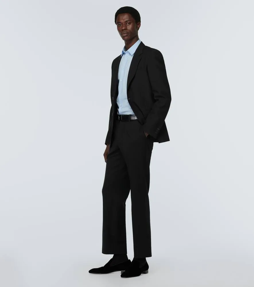 Christian Louboutin Dandyrocks velvet loafers