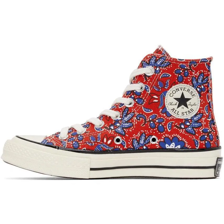 Converse Red Paisley Chuck 70 High Sneakers