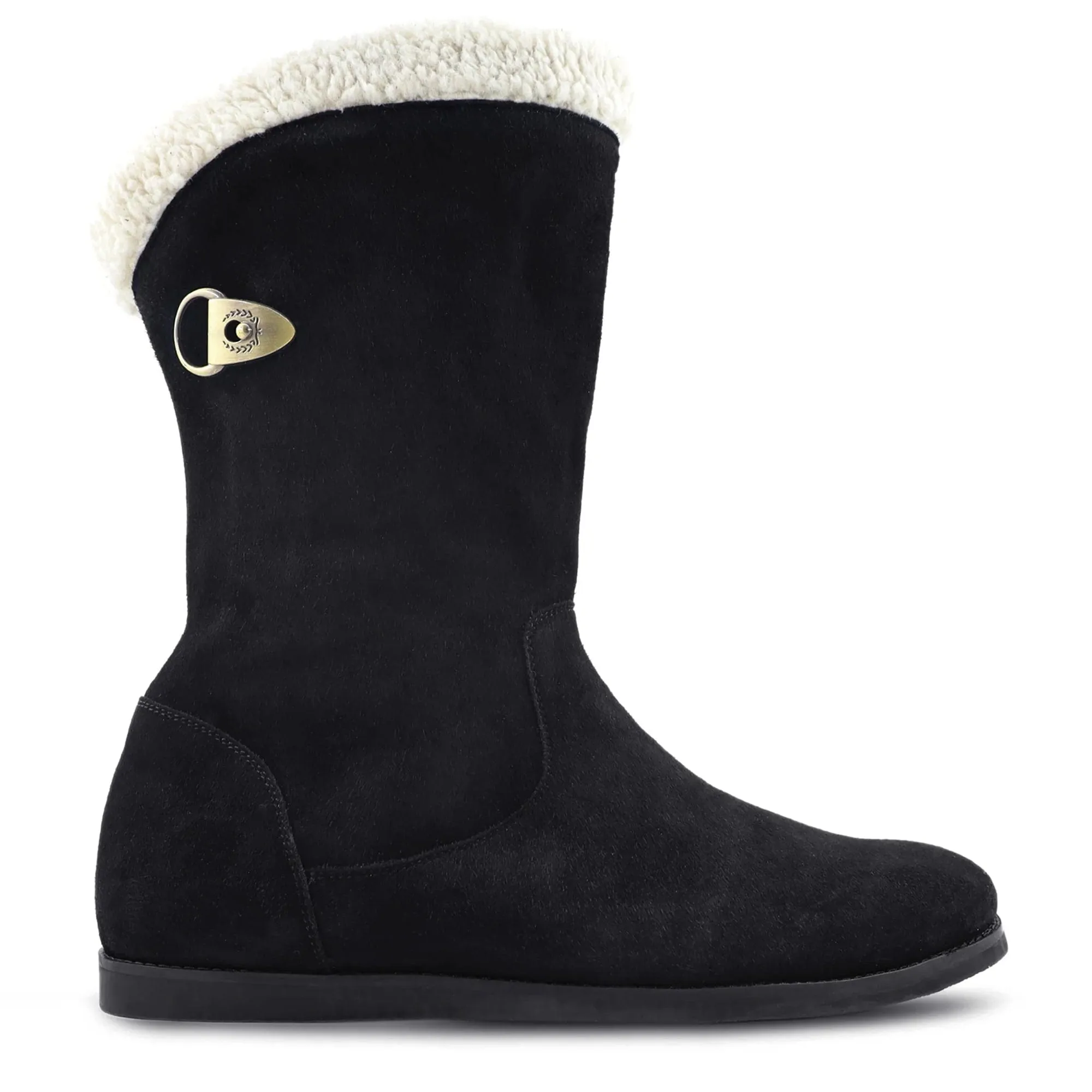 Custom-Made Suede Leather Women's Ankle High Furr Boots