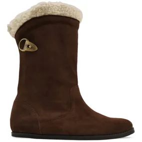 Custom-Made Suede Leather Women's Ankle High Furr Boots