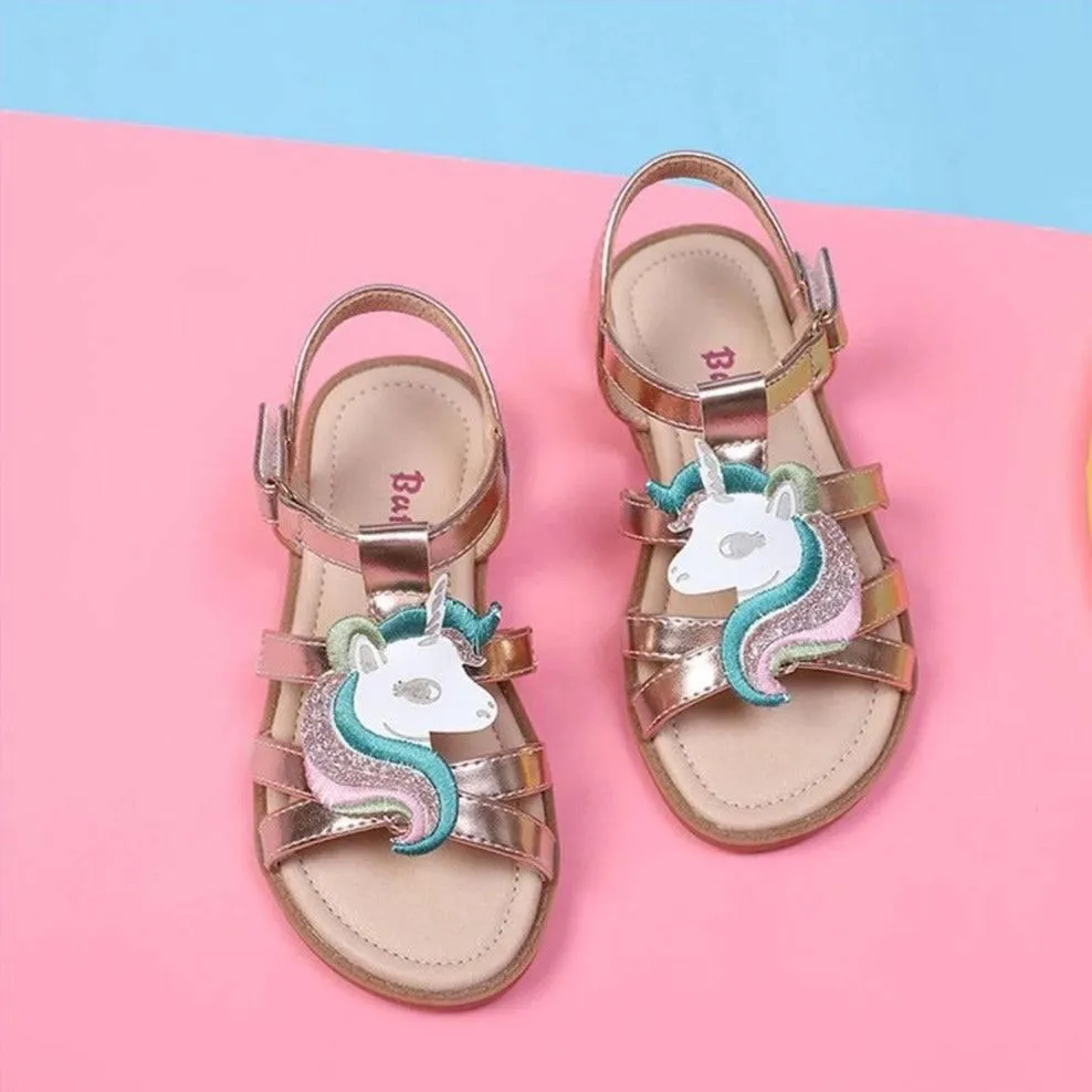 SIlver Unicorn Sandals