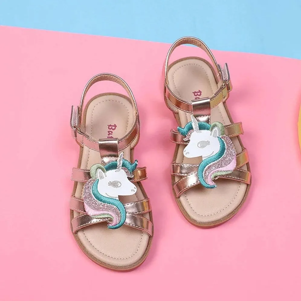 SIlver Unicorn Sandals